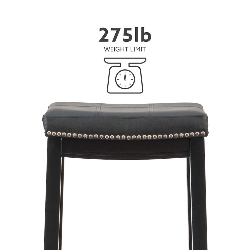 Claridge Black Barstool. Picture 13