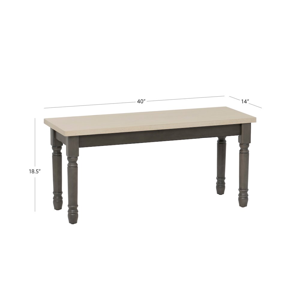 Willow Grey Bench. Picture 9