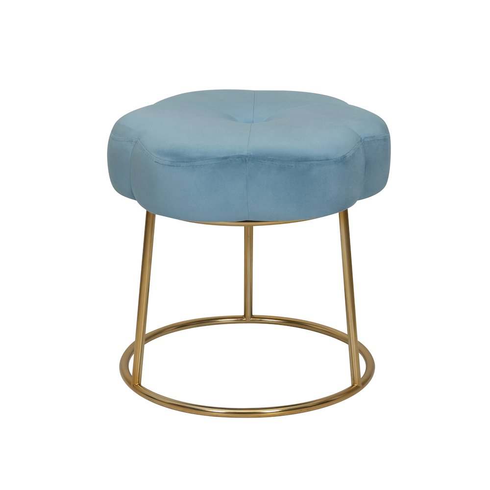 Seraphina Accent Vanity Stool, Blue. Picture 7