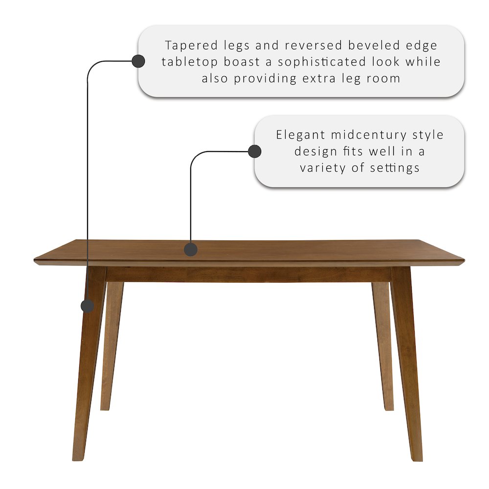 Cadence Dining Table Brown. Picture 8
