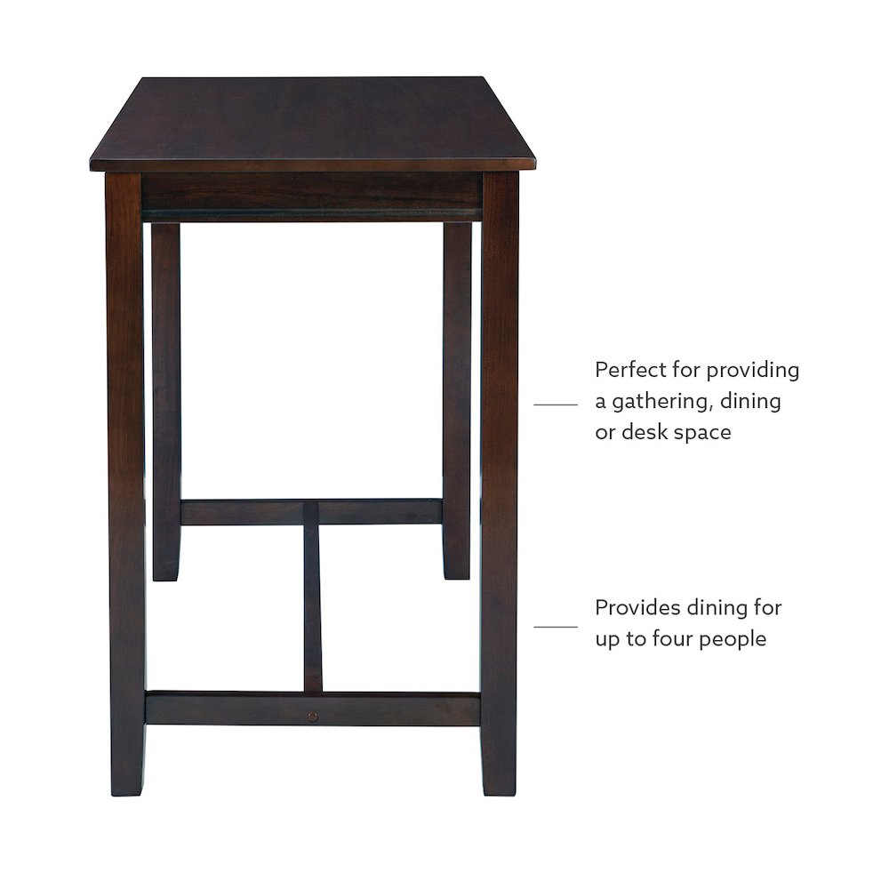 Claridge Counter Pub Table Brown. Picture 9