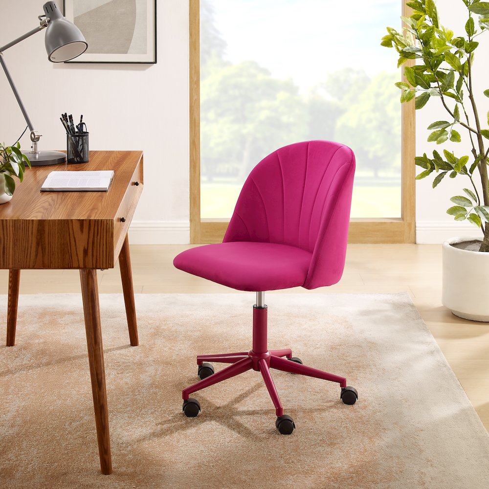 Adalynn Desk Chair Hot Pink. Picture 2