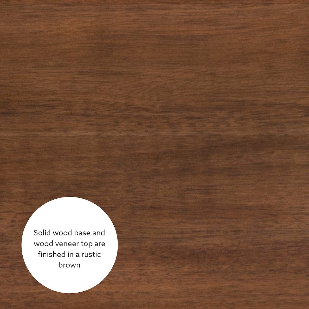 Claridge 36 Inch Counter Height Pub Table, Rustic Brown. Picture 10