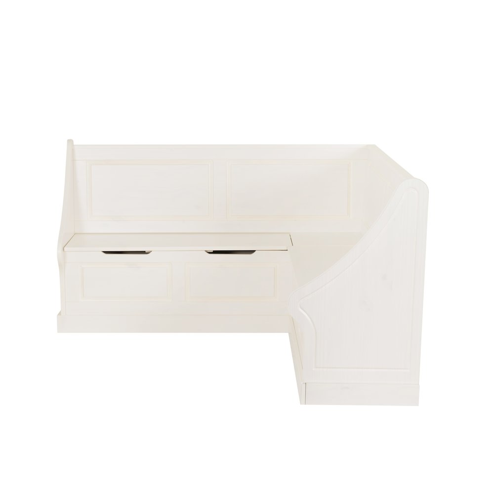 Tobin Corner Breakfast Nook, White. Picture 7