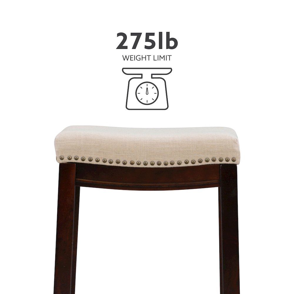 Claridge Linen Bar Stool. Picture 14