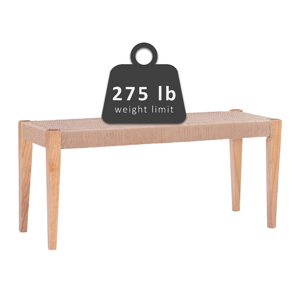 Cadence Dining Bench Natural. Picture 11