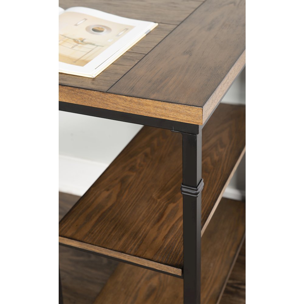 Austin Two Shelf Desk. Picture 5