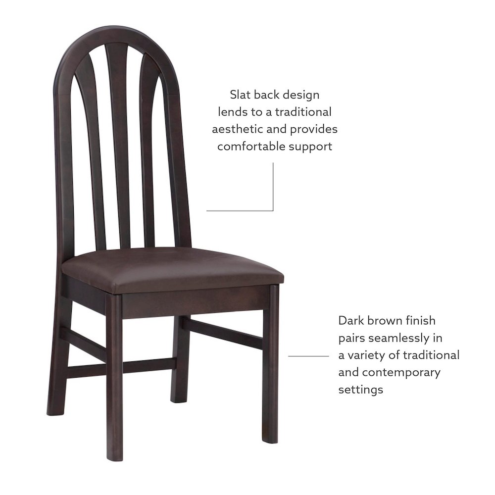 Jesper Side Chair Brown Set Of 2. Picture 10