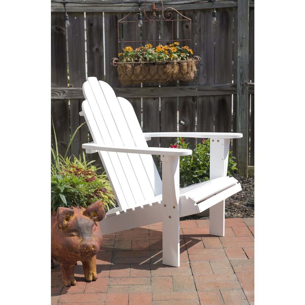 White Adirondack Chair. Picture 4