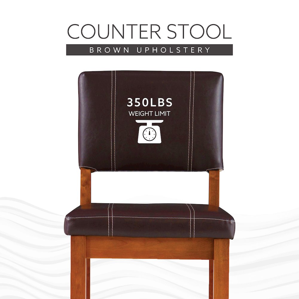 Milano Counter Stool Brown 24. Picture 11