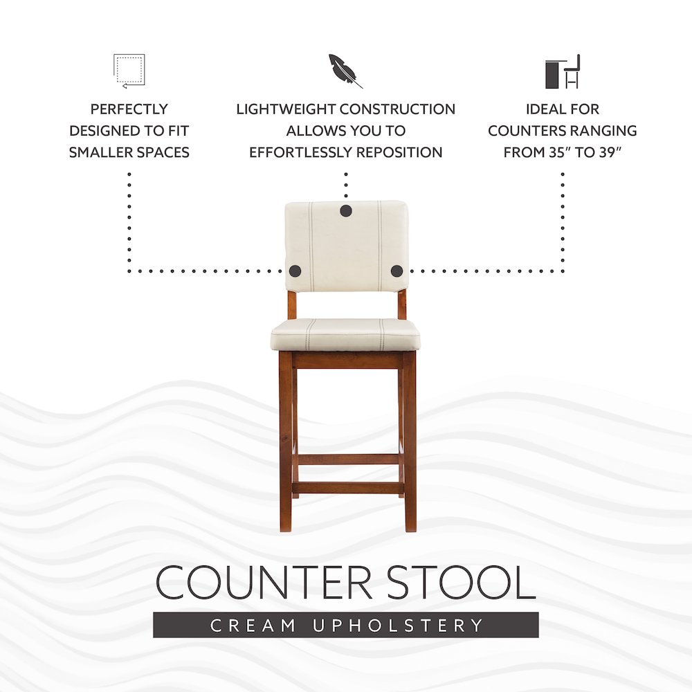 Milano Counter Stool Cream. Picture 12