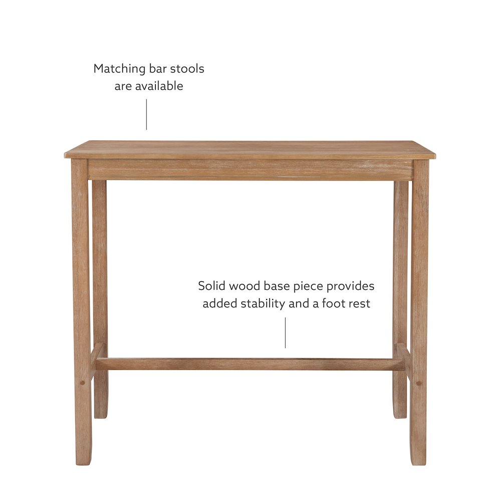 Claridge Bar Pub Table Acacia. Picture 7