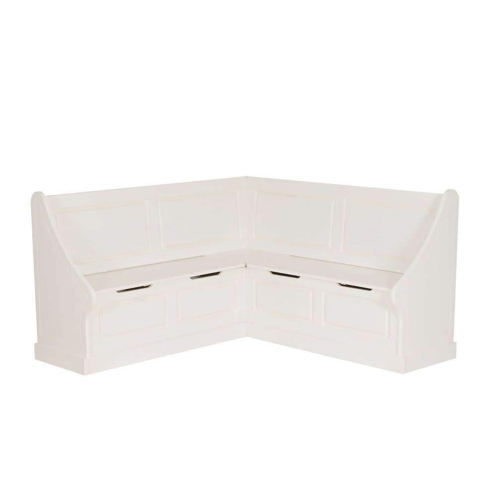 Tobin Corner Breakfast Nook, White. Picture 10