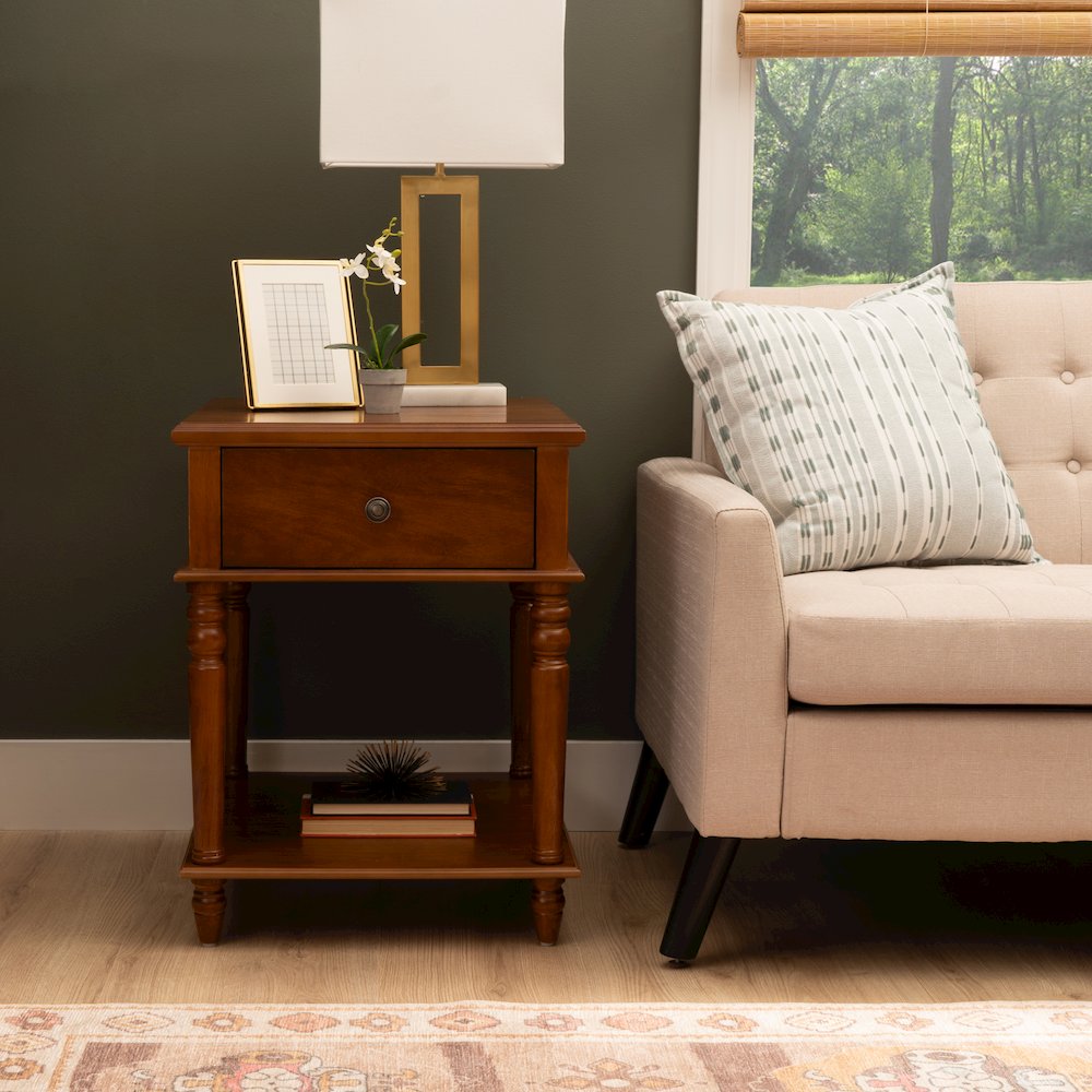 McGhie Side Table Hazelnut. Picture 5
