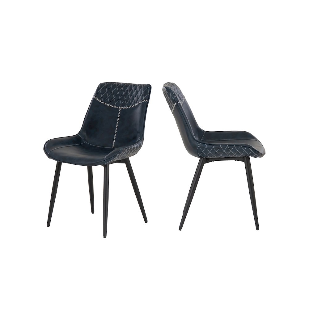Edler Blue Dining Chairs, Set Of Two. Picture 2