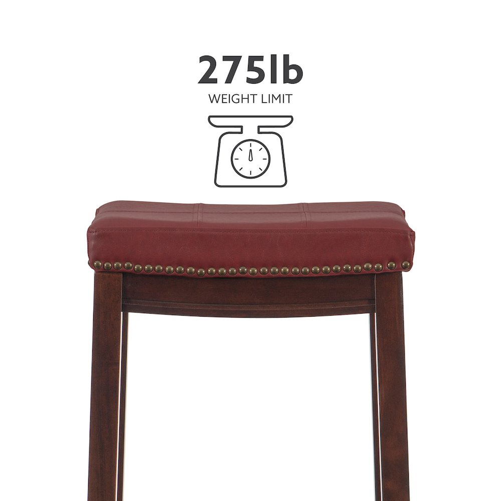 Claridge Red Barstool. Picture 14