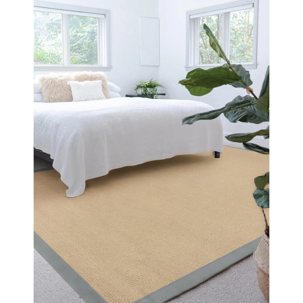 Athena Natural & Ice Blue 8x11, Rug. Picture 1