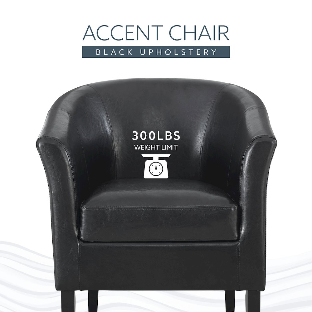 Simon Black Club Chair. Picture 11