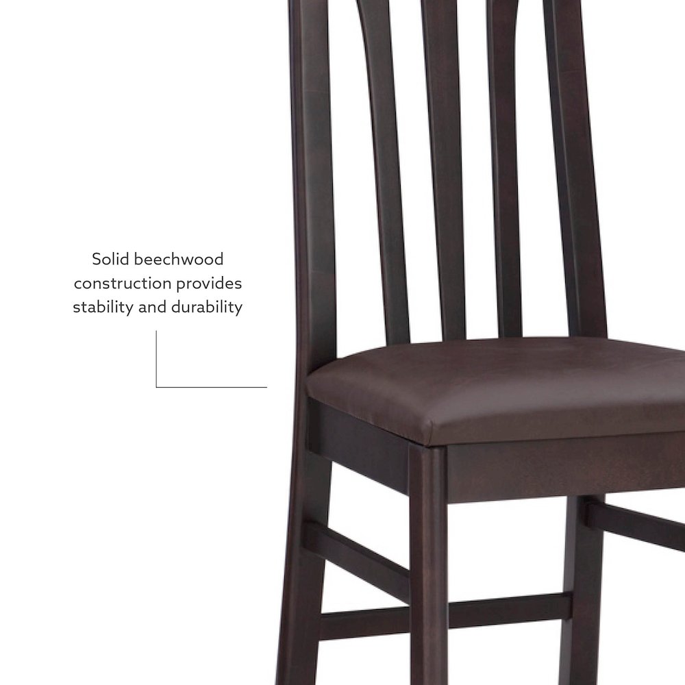 Jesper Side Chair Brown Set Of 2. Picture 11
