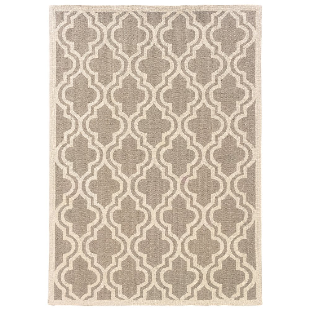 Silhouette Quatrefoil Grey & Ivory 2x3, Rug. Picture 1