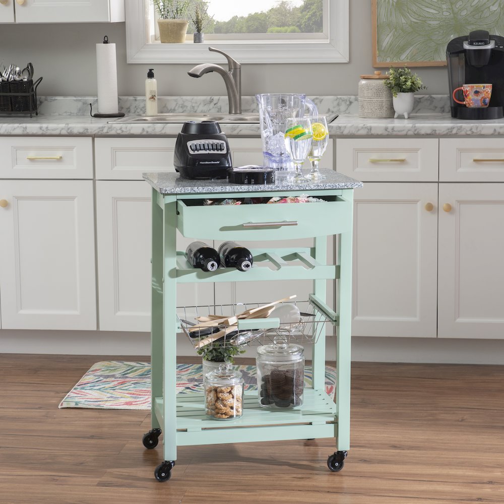 Roger Green Kitchen Island Granite Top. Picture 4