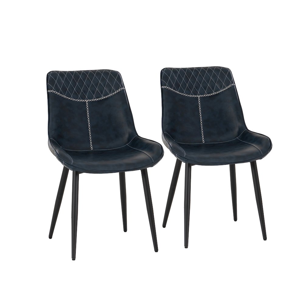 Edler Blue Dining Chairs, Set Of Two. Picture 9