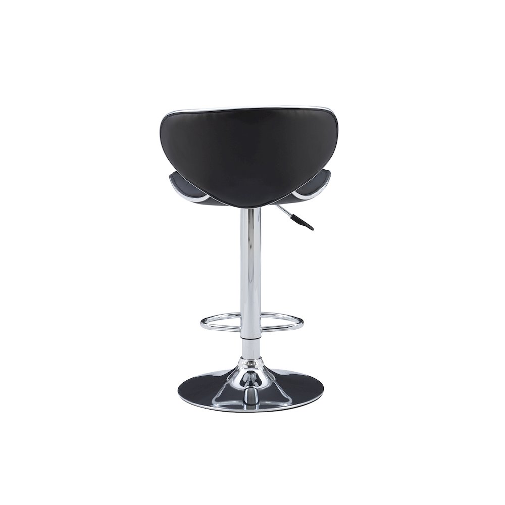 Chrome and Black PU Barstool. Picture 10