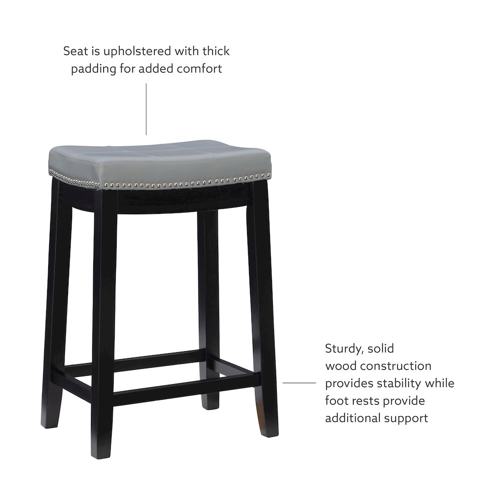 Claridge Gray Counter Stool. Picture 10