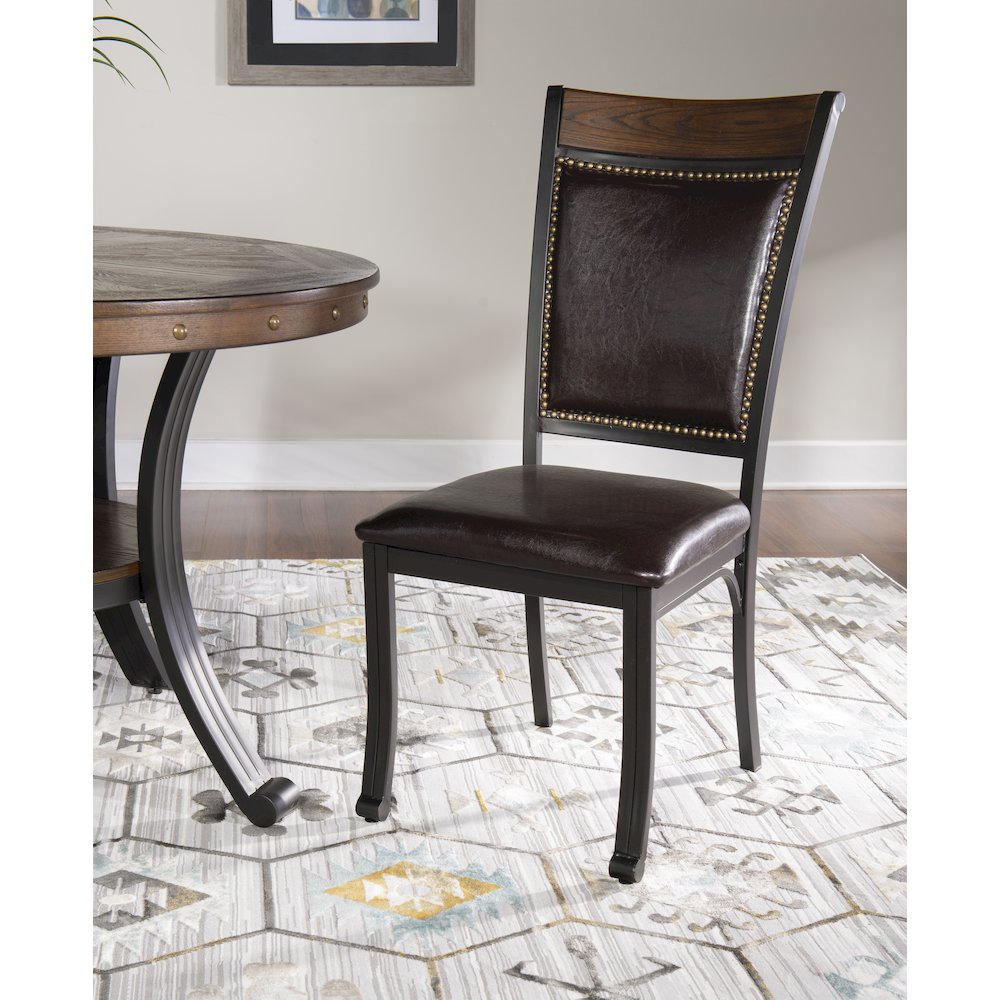 Franklin 5 Piece Dining Group, Dark Brown. Picture 6