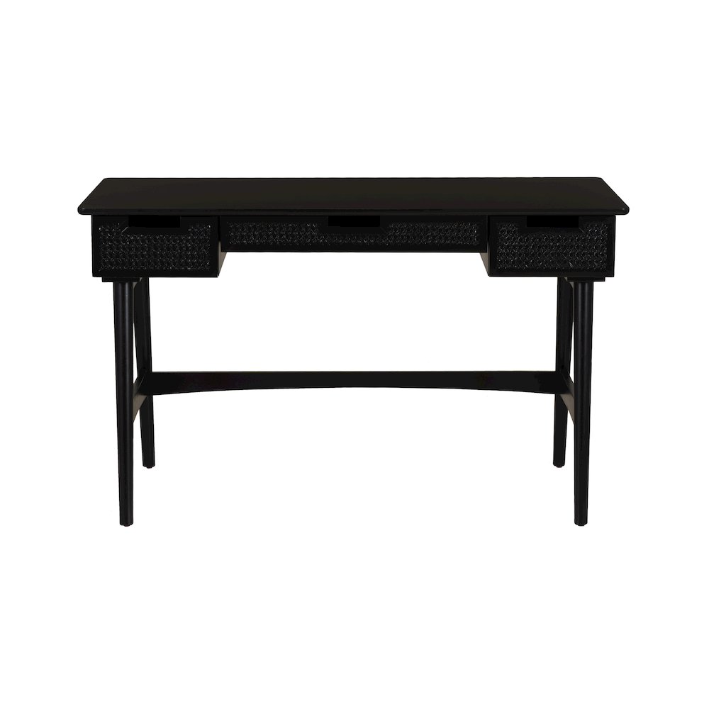 Ryker Rattan Desk Black. Picture 3