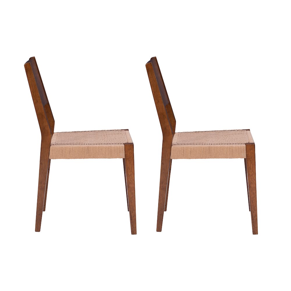 Cadence Dining Chair Brown Set Of 2. Picture 6