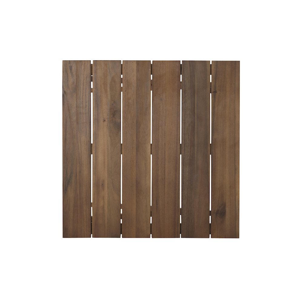 Rockport Brown Three Piece Square Table Set. Picture 8
