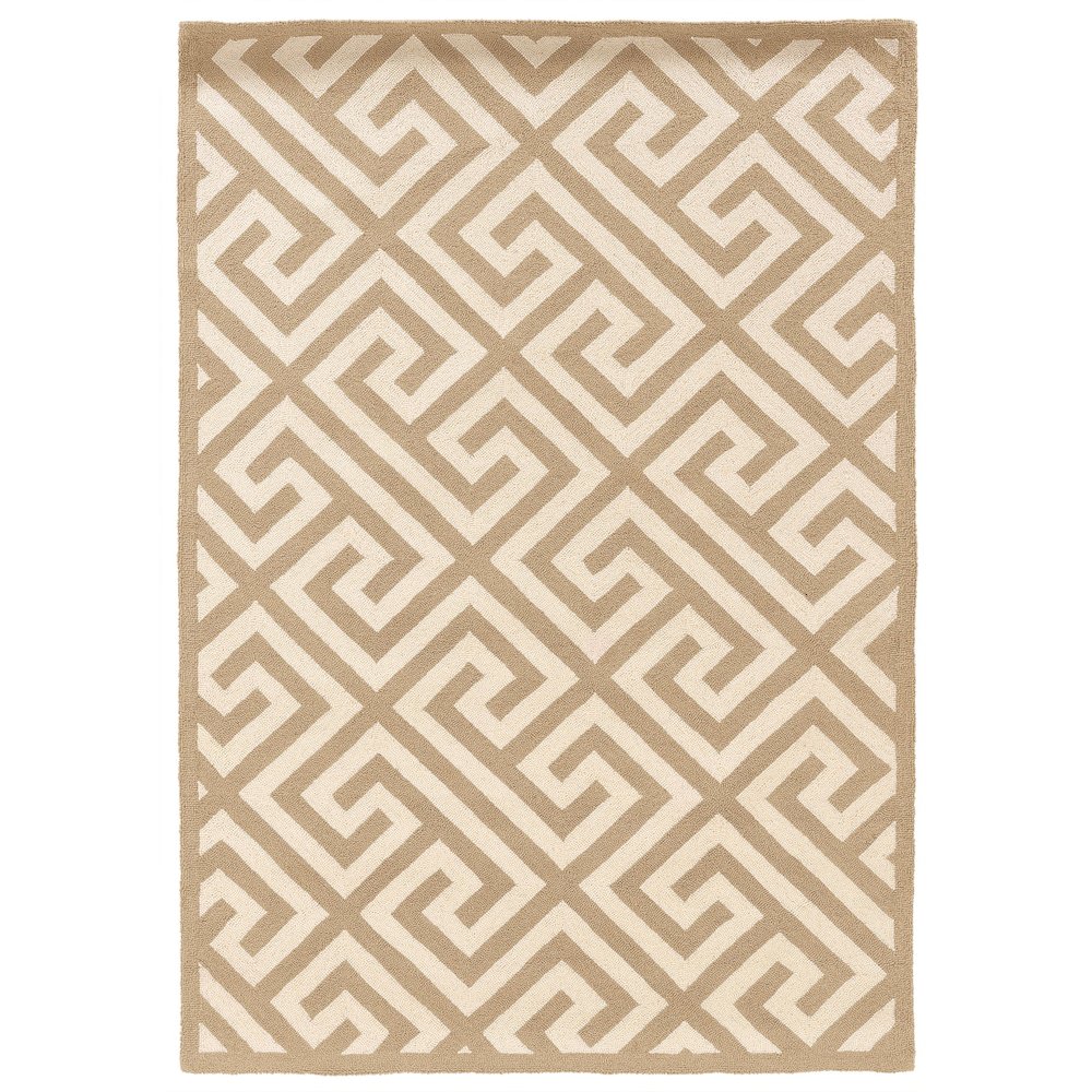 Silhouette GreekKey Beige & Ivory 2x3, Rug. Picture 1