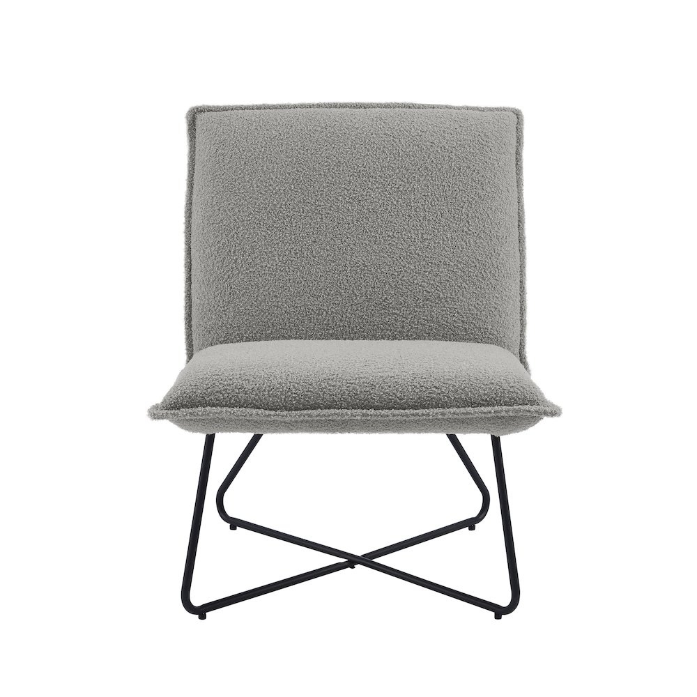 Kelvin Sherpa Grey Chair. Picture 2