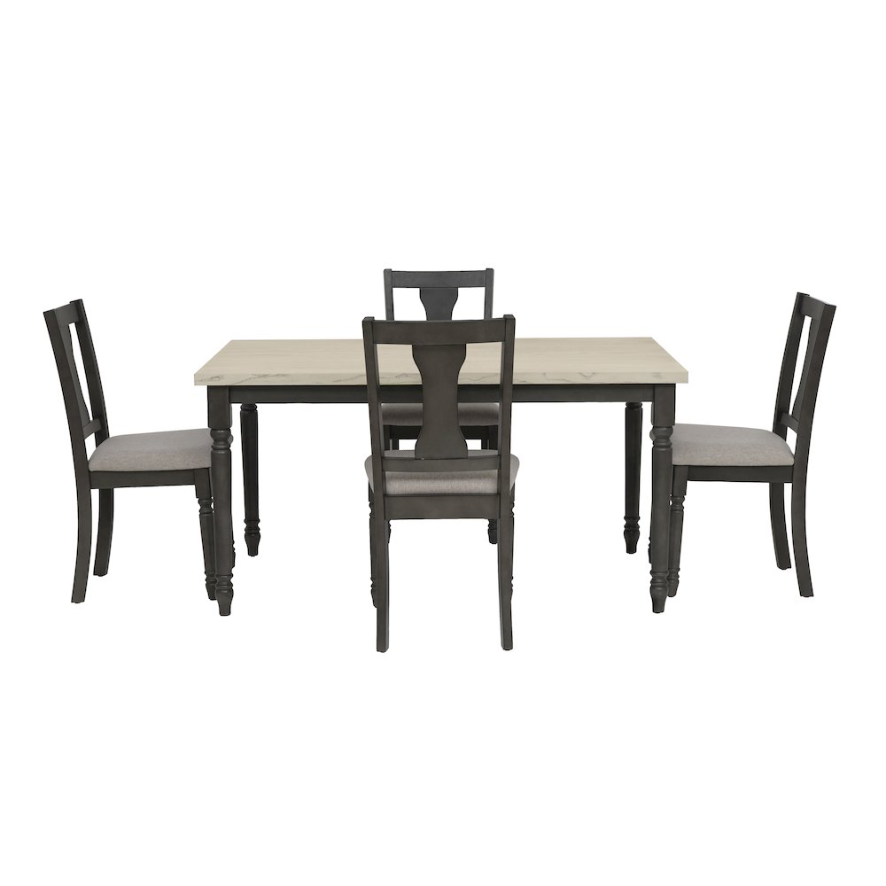 Willow Grey 5 Piece Set. Picture 1