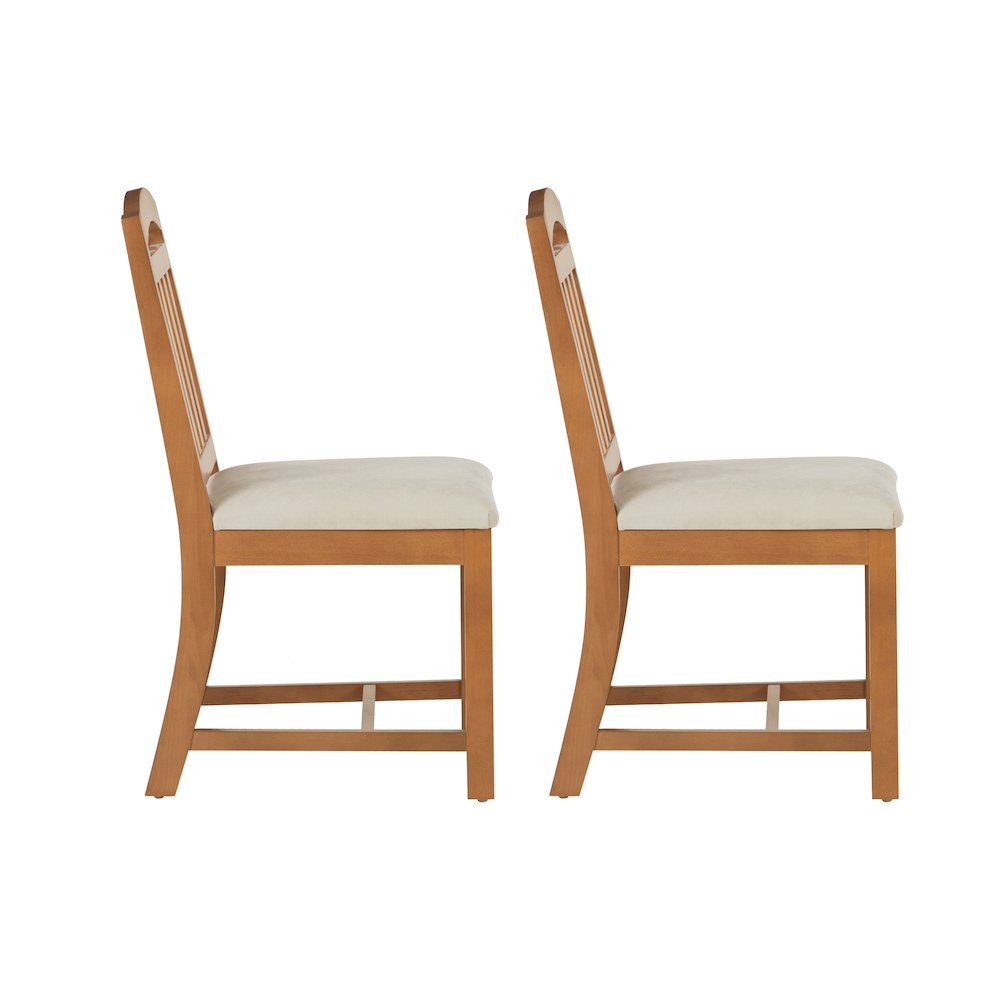 Wilmer Side Chair Brown Set Of 2. Picture 6