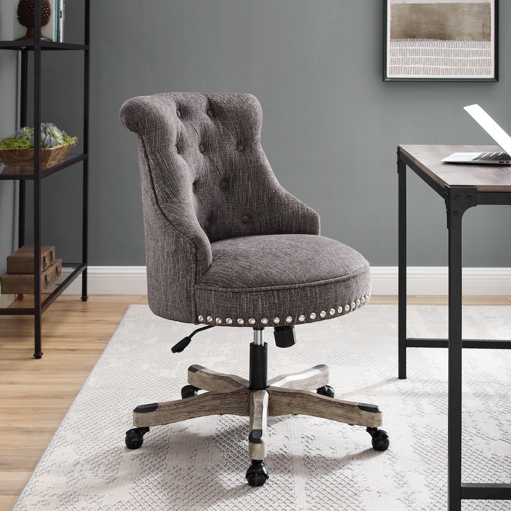 Sinclair Office Chair, Charcoal Gray. Picture 2