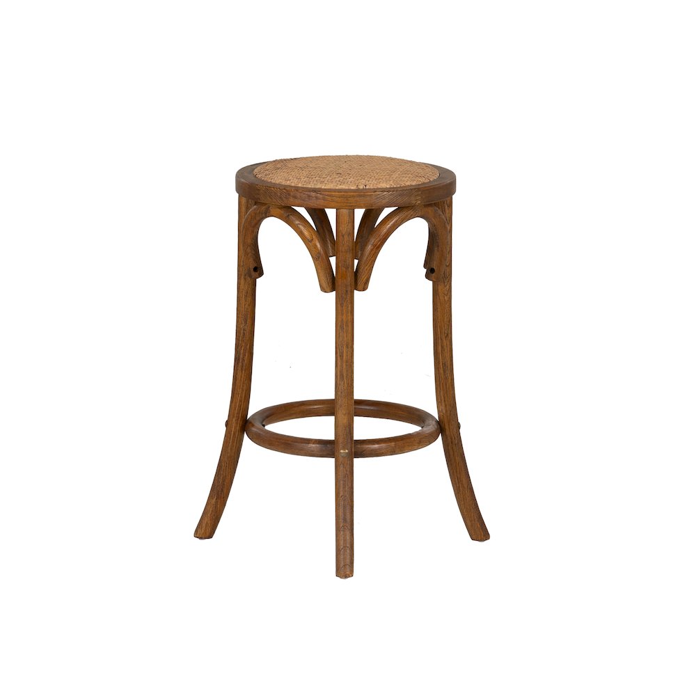 Rae Walnut Backless Counter Stool. Picture 5