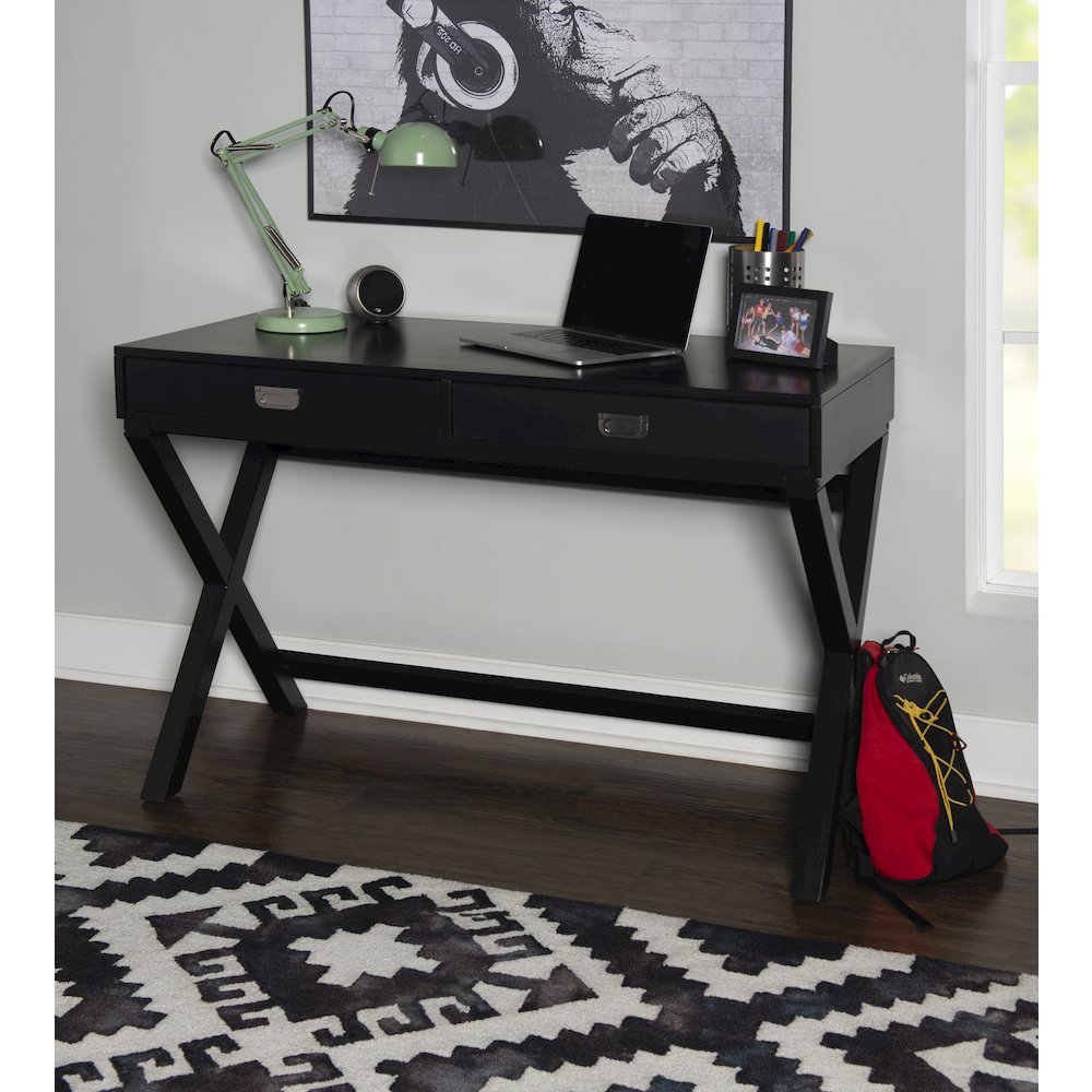 Peggy Black Writing Desk. Picture 4