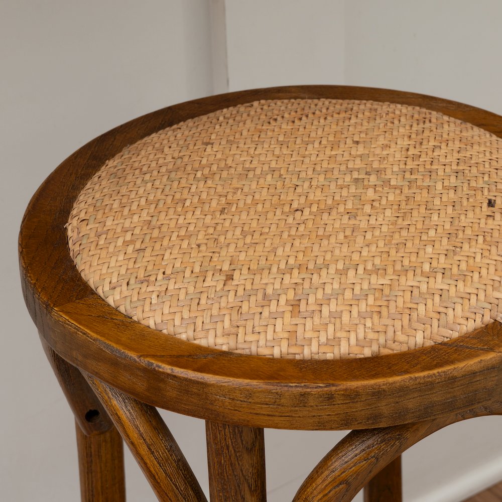 Rae Walnut Backless Counter Stool. Picture 4