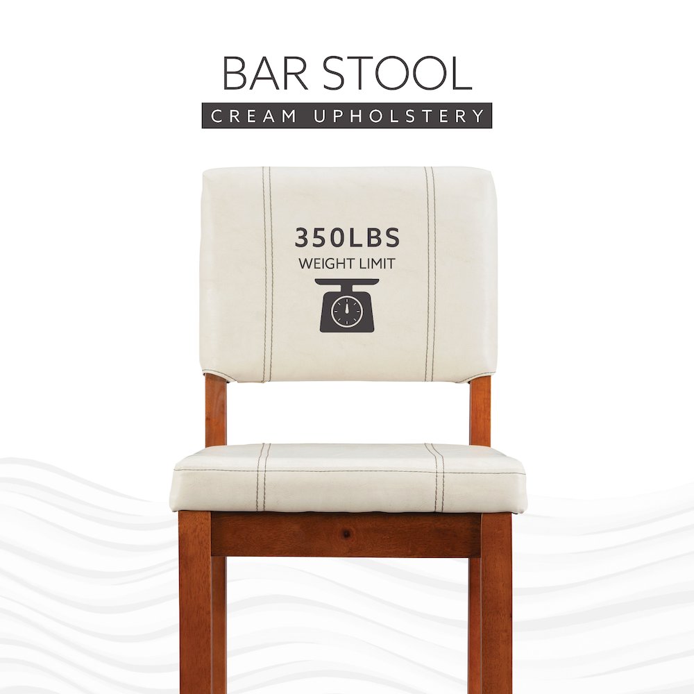 Milano Bar Stool Cream. Picture 13