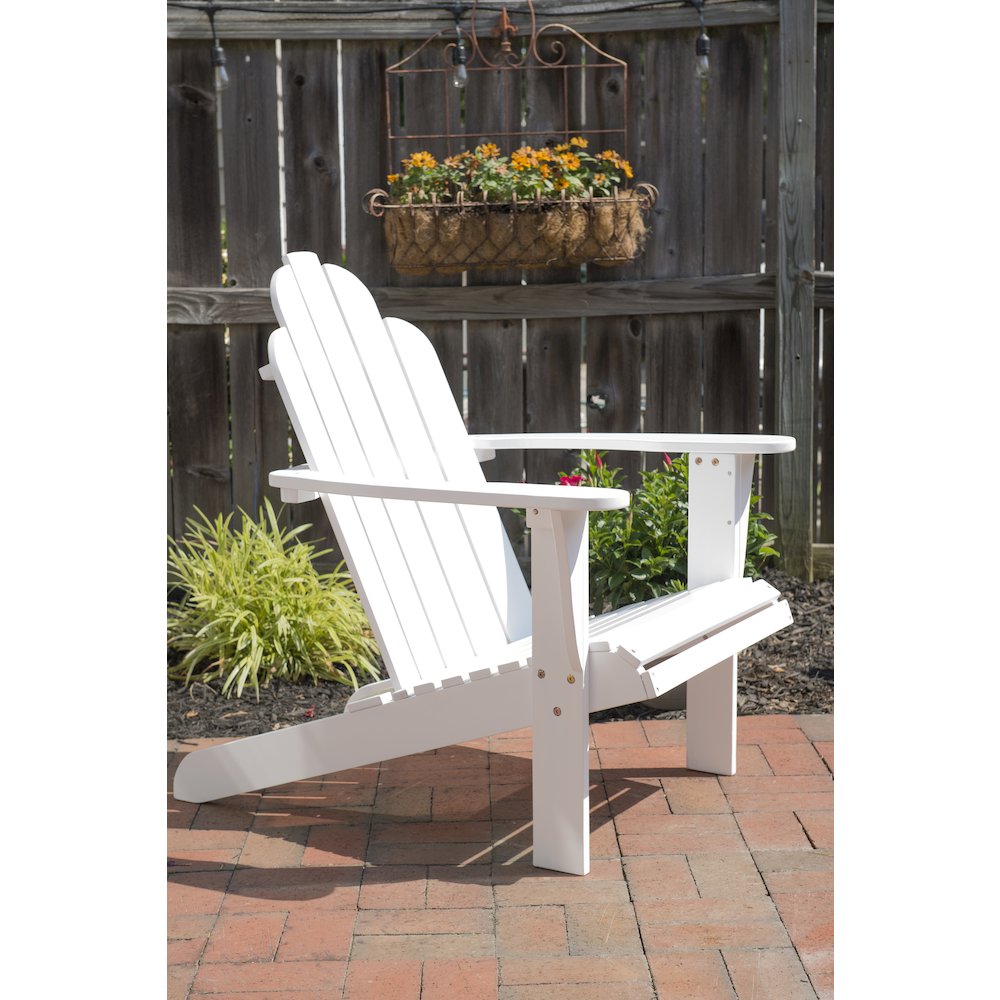White Adirondack Chair. Picture 5