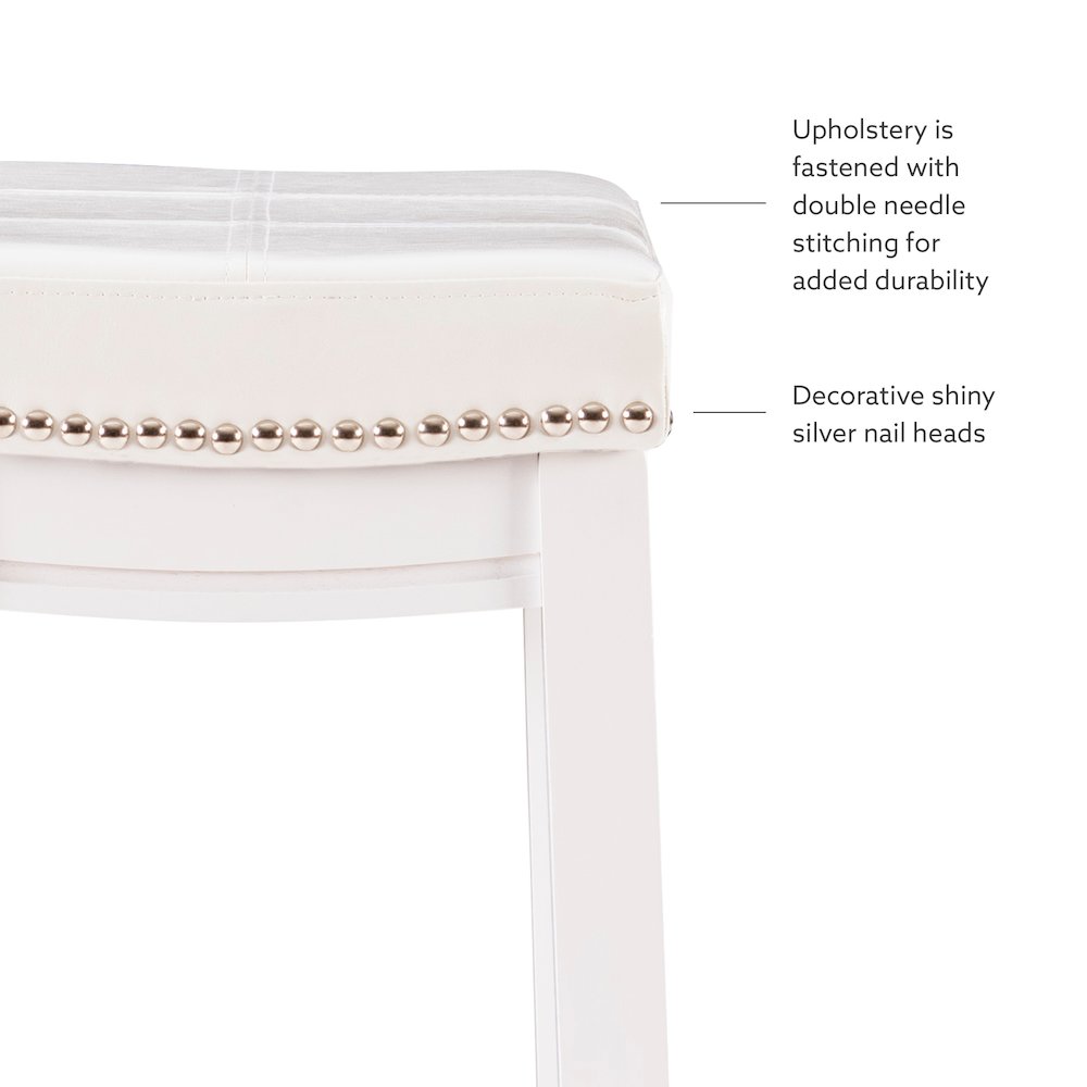 Claridge Counter Stool White. Picture 10