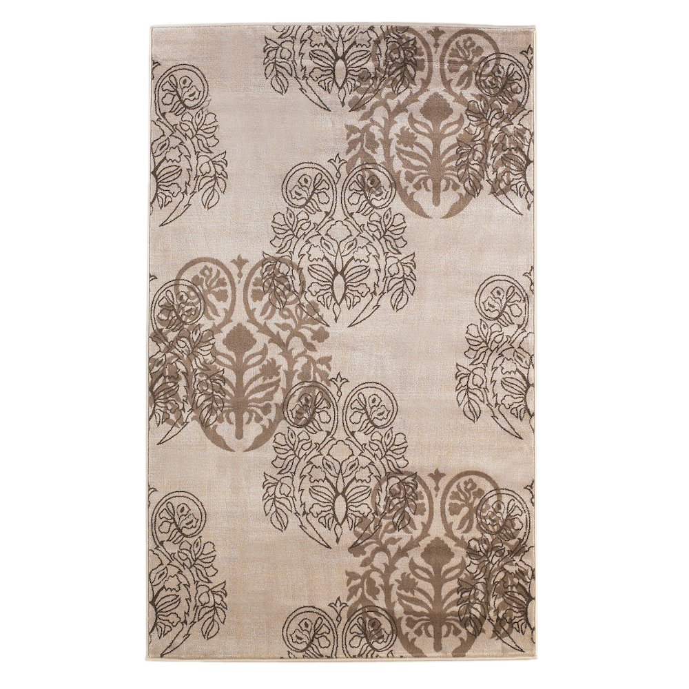 Milan Lana Ivory & Brown 5x7.6, Rug. Picture 1