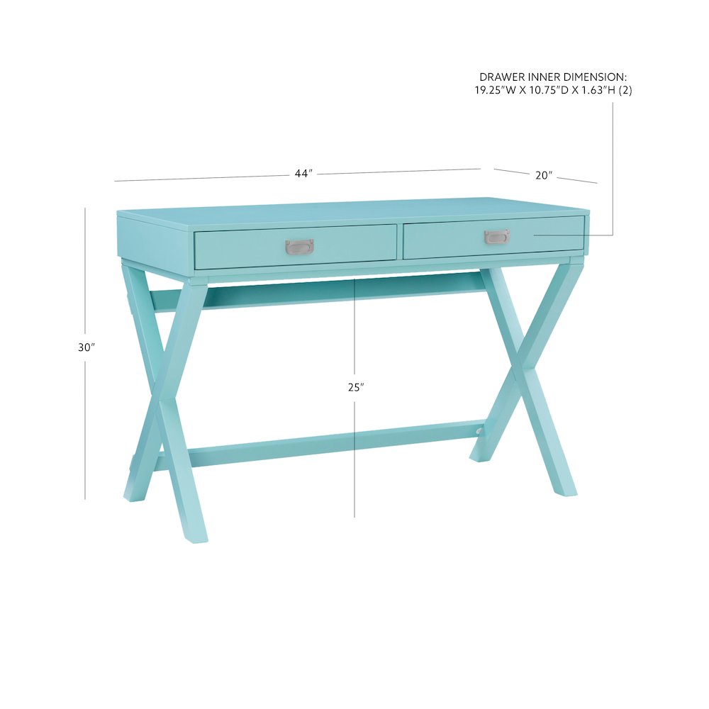 Peggy Blue Writing Desk. Picture 13