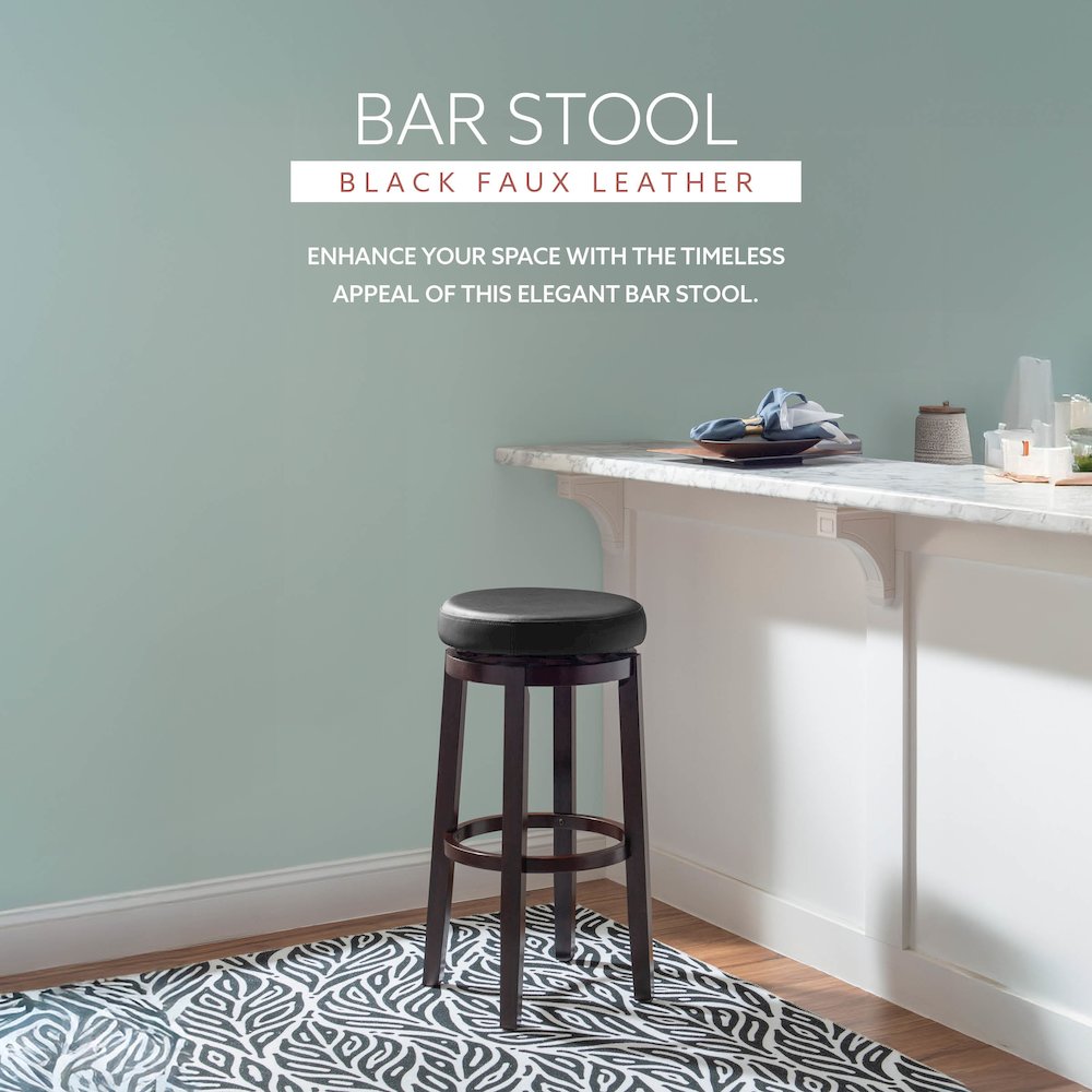 Maya Black 29 Inches Bar Stool. Picture 9