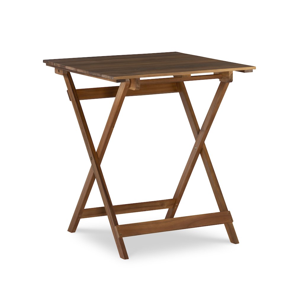 Rockport Brown Three Piece Square Table Set. Picture 1