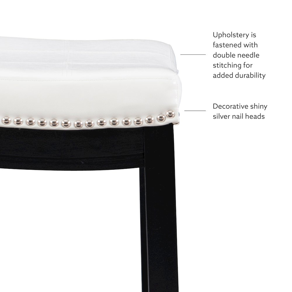 Claridge White Pu Counter Stool. Picture 11