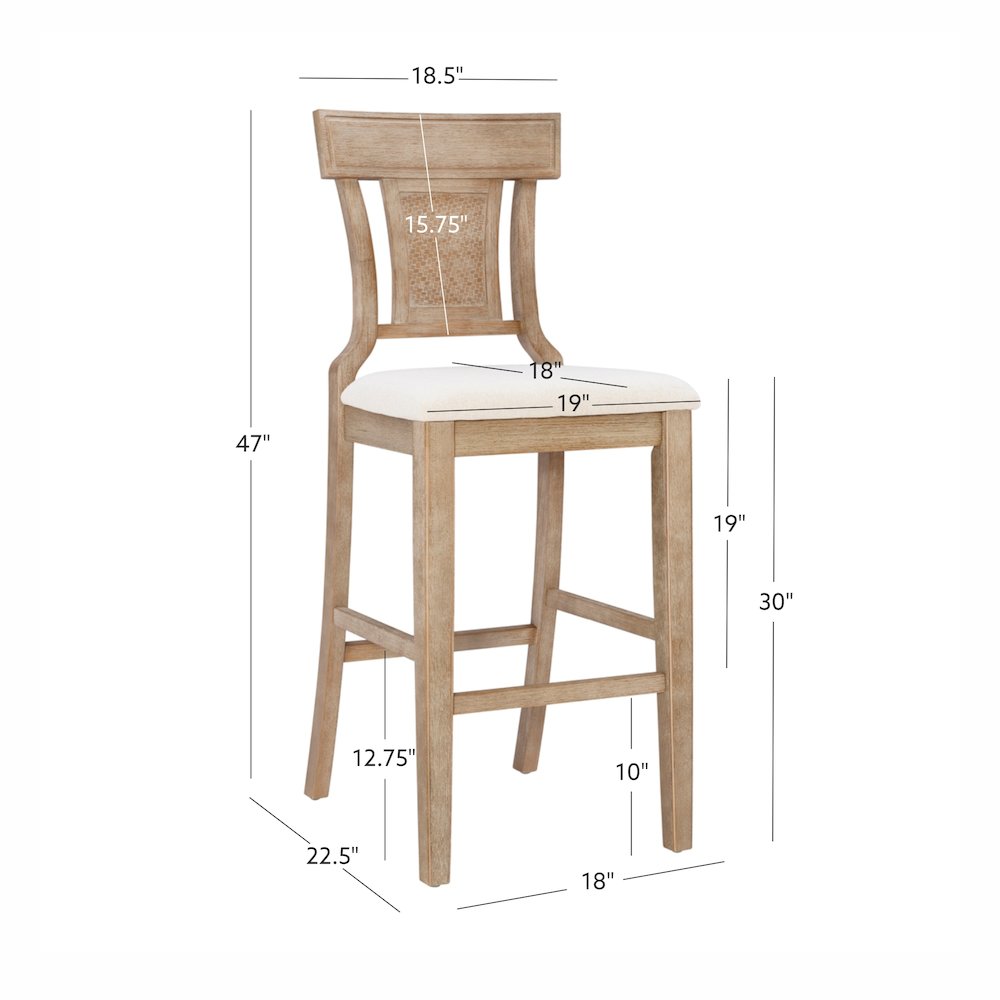 Rylan 30 In Bar Stool. Picture 15