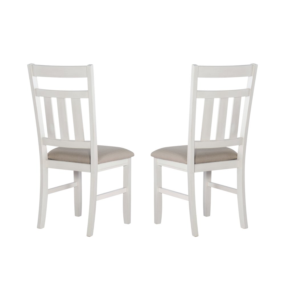 Turino Distressed White Side Chair. Picture 7